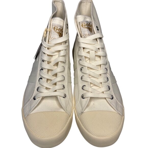 Gola Classics Coaster High Vegan Sneaker in Off-White Women’s Size 10 New In Box - Picture 11 of 12